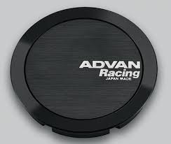 Advan 73mm Full Flat Centercap - Black/ Blue Anodized