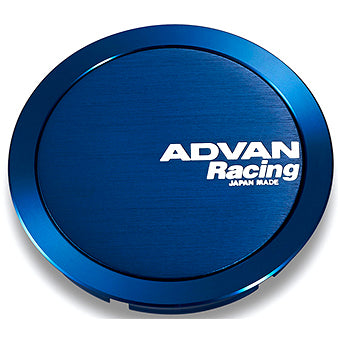 Advan 73mm Full Flat Centercap - Black/ Blue Anodized