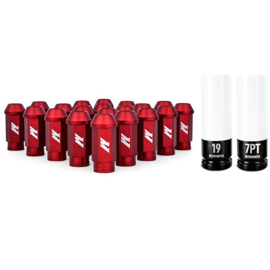 Mishimoto Aluminum Locking Lug Nuts M12x1.25 20pc Set Black