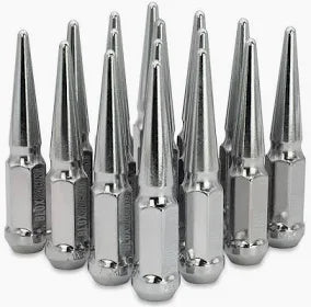 BLOX Racing Spike Forged Lug Nuts - Chrome 12 x 1.25mm - Set of 20